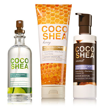 Cocoshea Skincare collection by Bath & Body Works. scents of Coconut, C...