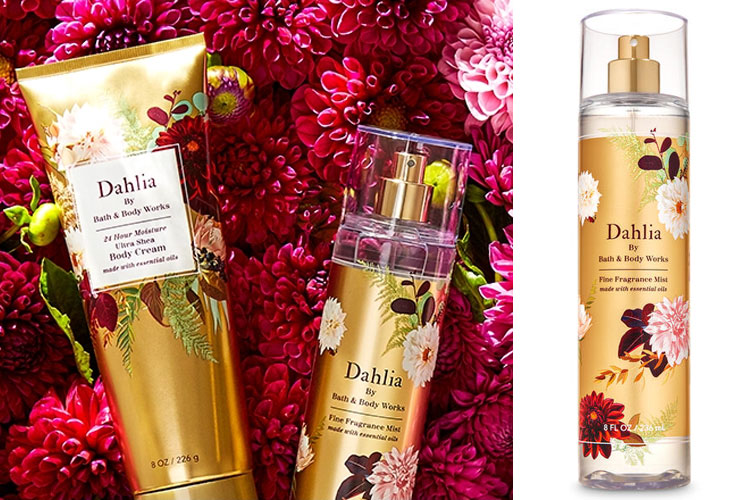 Bath & Body Works Dahlia fragrance collection - The Perfume Girl