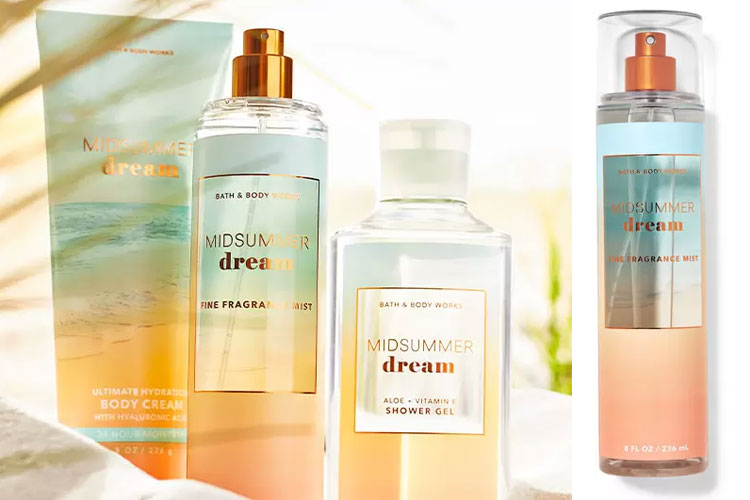 سويا السم شروق الشمس  Bath & Body Works Midsummer Dream fragrance collection - The Perfume Girl