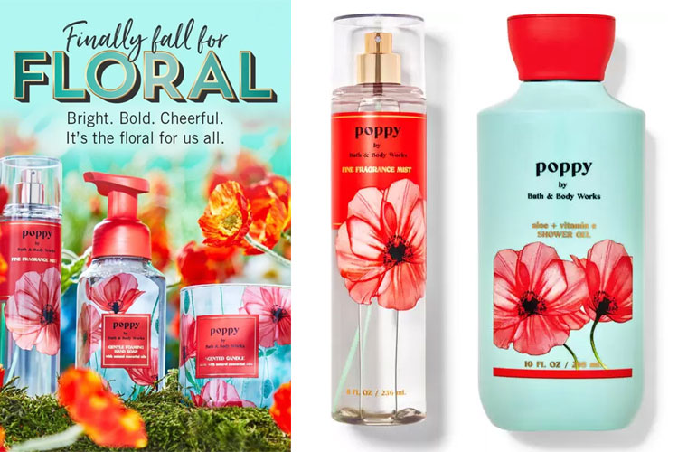 Bath & Body Works Poppy fragrance collection - The Perfume Girl