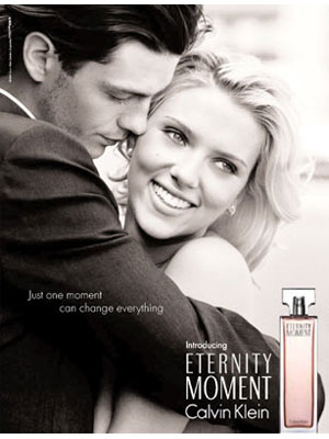 Scarlett Johansson for Eternity Moment Calvin Klein perfume