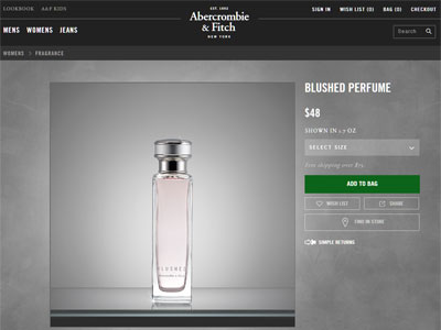 abercrombie & fitch blushed