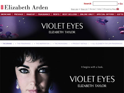 Elizabeth Taylor Violet Eyes website