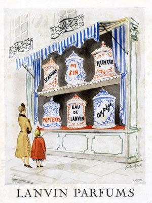 Arpege Lanvin Parfums, Guillaume Gillet 1950