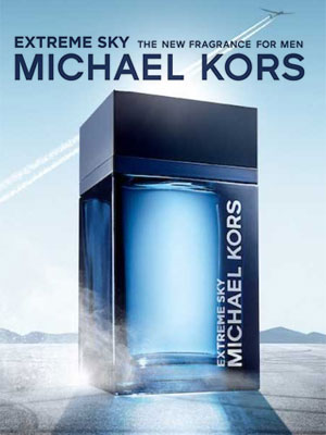 Michael Kors Extreme Sky fragrance ad