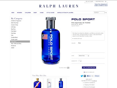 Ralph Lauren Polo Sport website