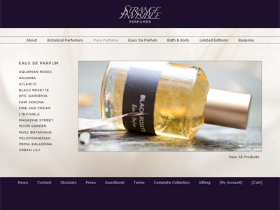 Strange Invisible Perfumes Libra website