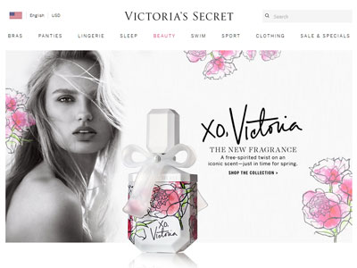 Victoria's Secret XO Victoria Website