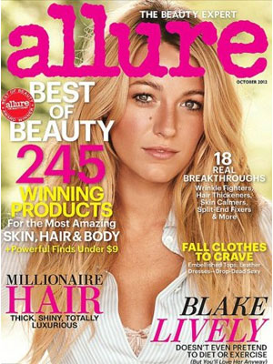 Allure, October 2012, Blake Lively