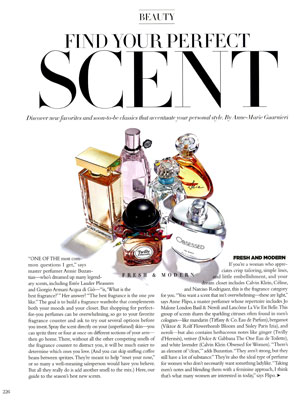 La Femme Prada Intense Perfume editorial Harper's Bazaar Beauty