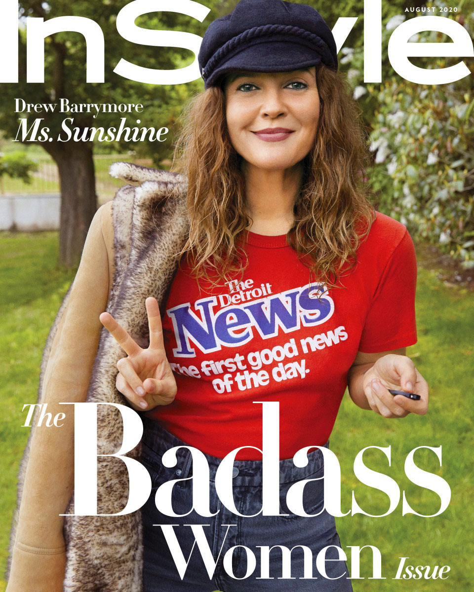 InStyle August 2020 Drew Barrymore