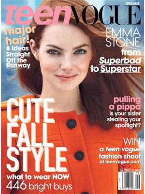 Teen Vogue, September 2011, Emma Stone