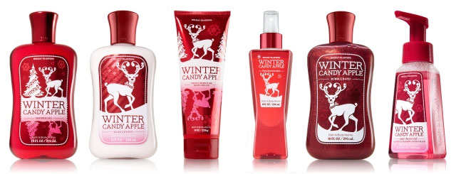 Bath and Body Works Winter Candy Apple fragrances
