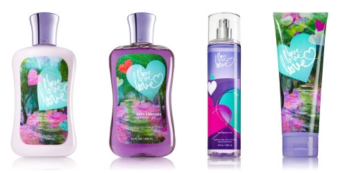 Bath & Body Works Love Love Love Fragrance Collection