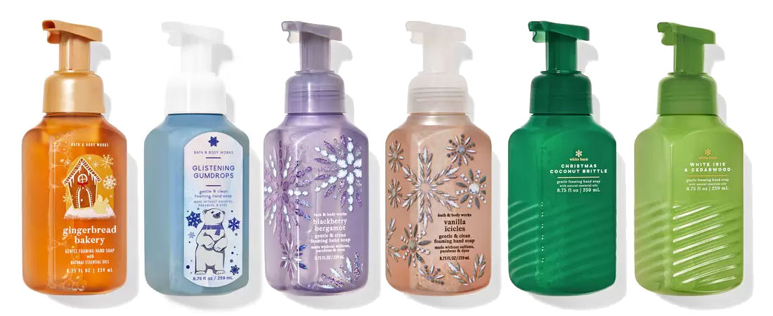 Bath & Body Works Christmas Scents Hand Soaps 2022