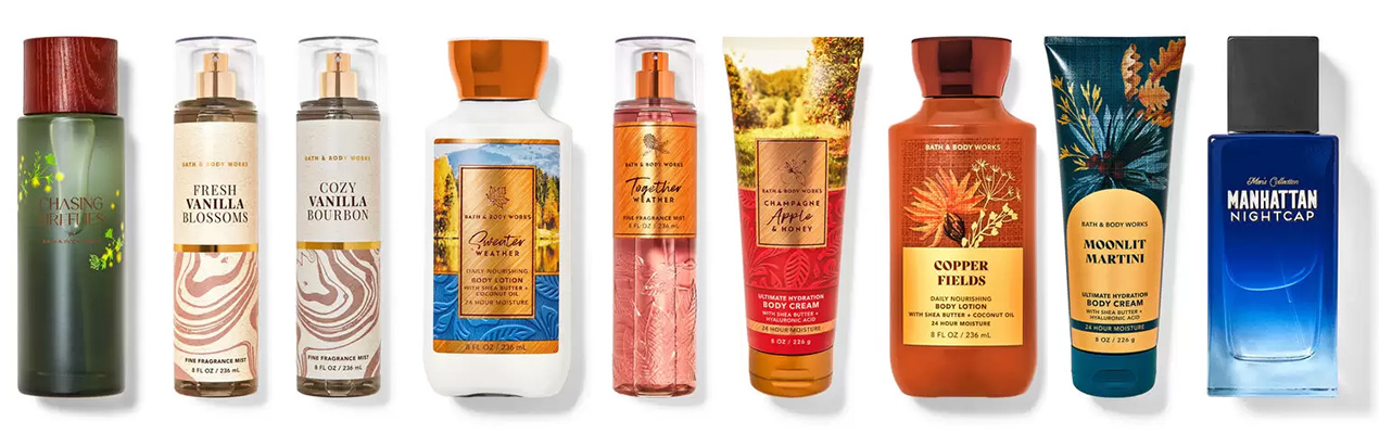 Bath & Body Works Fall Scent Guide 2023