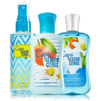 Bath & Body Works Capri Seaside Citrus bath and body fragrances