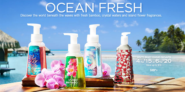 Bath & Body Works Ocean Paradise Fragrance Collection