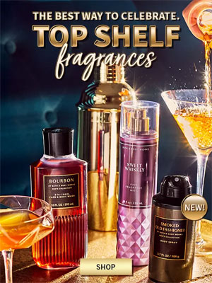 Bath & Body Works Top Shelf Fragrances ad campaign