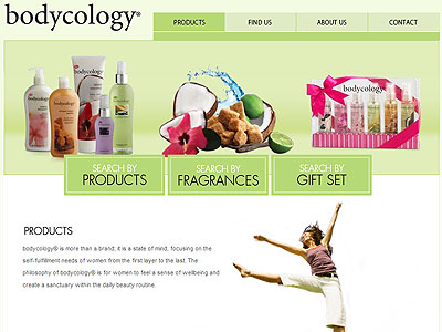 Bodycology Sweet Love website