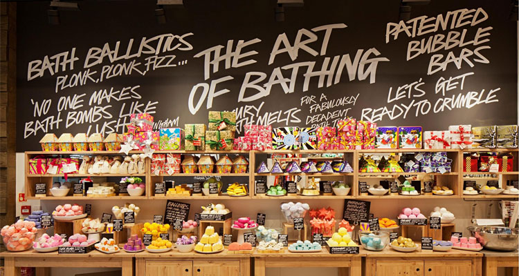 Lush bath and body collection