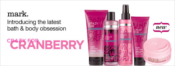 Mark Crazy for Cranberry Fragrance Collection