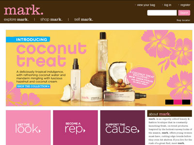 Mark Coconut Treat website