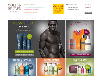 Molton Brown Sport for Men website