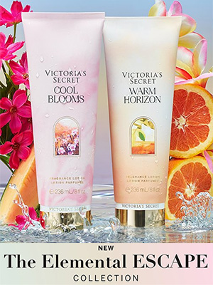 Victoria's Secret Elemental Escape fragrance ad campaign