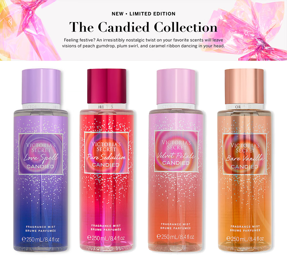 Victoria's Secret The Candied Collection bath and body collection