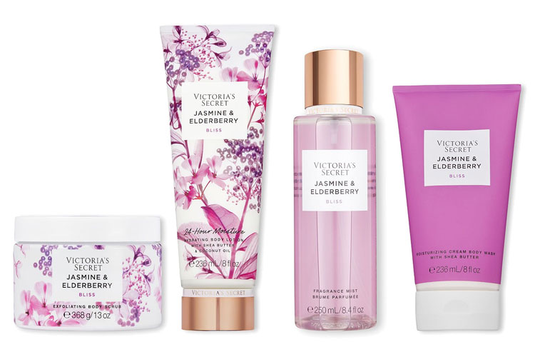 Victoria's Secret Jasmine & Elderberry bath and body collection
