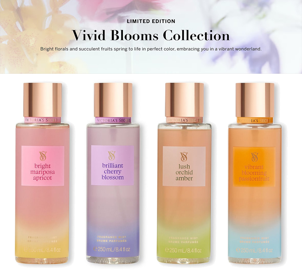 Victoria's Secret Vivid Blooms Fragrance Collection 2024