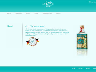 4711 Eau de Cologne website preview