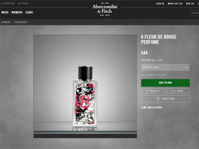 Abercrombie & Fitch 8 Fleur de Rouge website