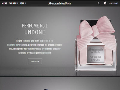 Abercrombie & Fitch Perfume No.1 Undone website