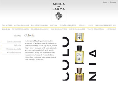 Acqua di Parma Colonia perfume website