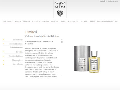 Acqua di Parma Colonia Assoluta Special Edition perfume website