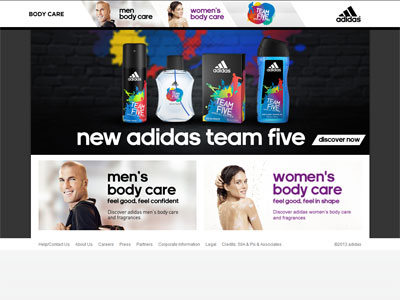 Adidas Team Five website