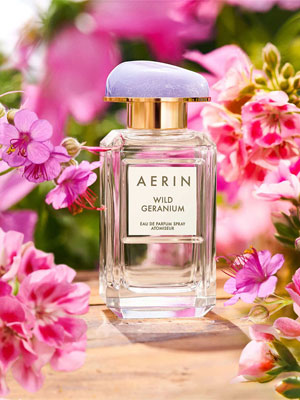 Aerin Wild Geranium fragrance ad