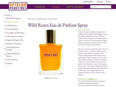 Aftelier Perfumes Wild Roses Website