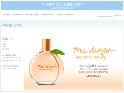 American Beauty True Delight website