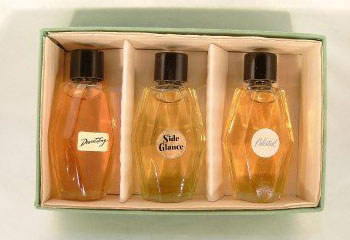 Anjou Fragrance Set, Devastating, Celestial, Side Glance perfumes, 1960