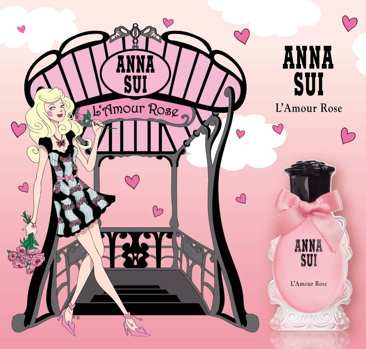 Anna Sui L'Amour Rose Perfume Ad