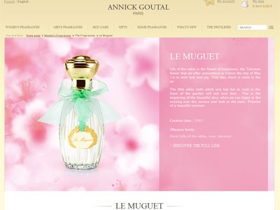 Annick Goutal Le Muguet website