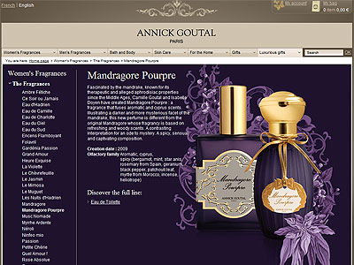 Annick Goutal Mandragore Pourpre website