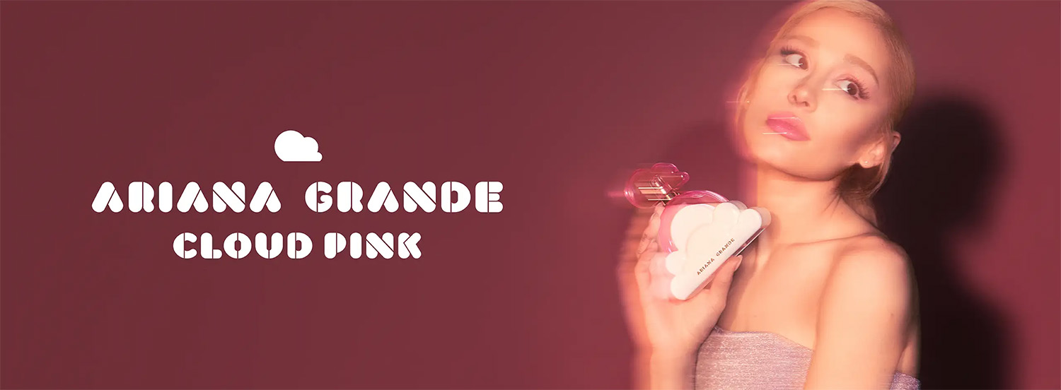 Ariana Grande Pink Cloud Fragrance Collection model