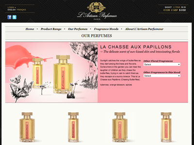 L'Artisan Parfumeur La Chasse aux Papillons website