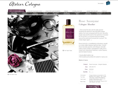 Atelier Cologne Rose Anonyme website