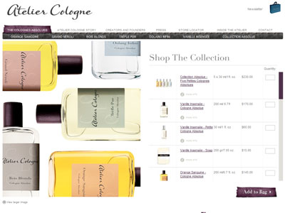 Atelier Cologne Ambre Nue website