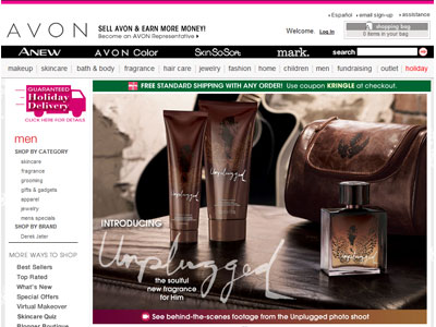 Avon Unplugged for Him by Jon Bon Jovi website
